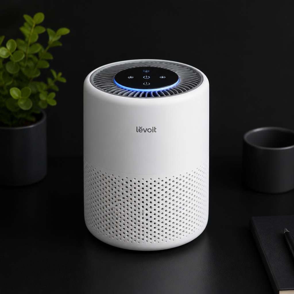 Compact desktop air purifier